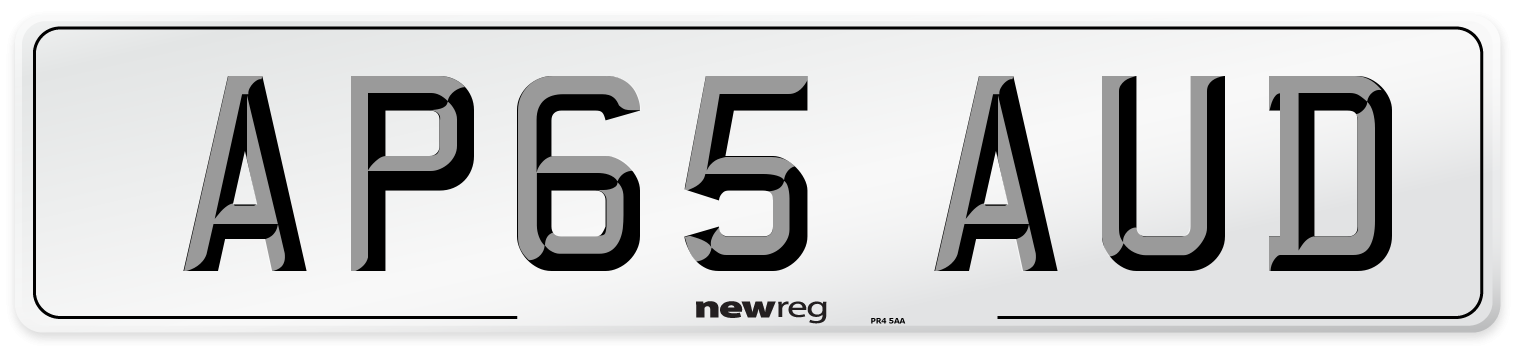 AP65 AUD Number Plate from New Reg